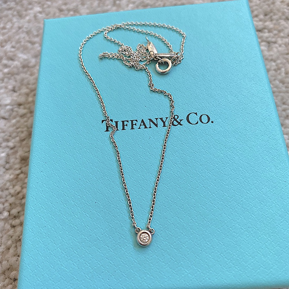 Elsa Peretti Diamonds by the Yard® Single Diamond Pendant Tiffany necklace